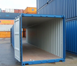 CONTENEDOR MARÍTIMO DE 40 PIES DE DOBLE PUERTA Y PRIMER VIAJE